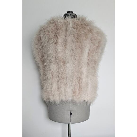 BRUNELLO CUCINELLI stunning! 100% cashmere & ostrich knit vest top $7,800 s/m - Picture 6 of 15